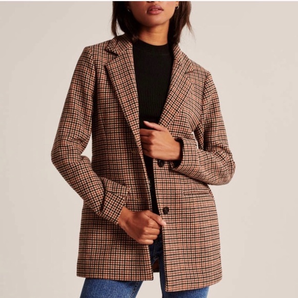 Fitch Wool Blend Blazer Coat Nwt 